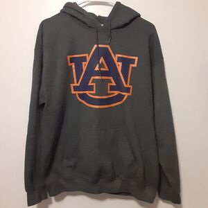 Auburn University Tigers Hoodie Adult Mens M Gray Hooded Sweatshirt NCAA